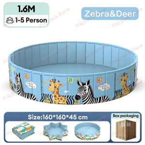 PlayPark Foldable Indoor Swimming Pool For Kids Non Inflatable 90/120/160 Swimming pool No Airpump need