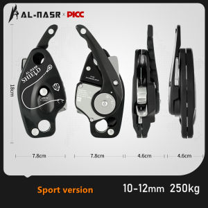 AL-NASR Climbing Descender Self Braking Stop Rope Clamp Grab Rescue Climb Accessories High-altitude Work Equipment Descent Device