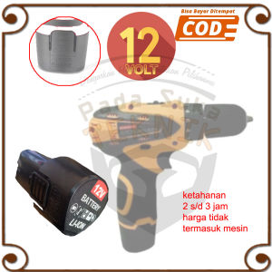 Kenmaster KM 0612 Cordless Mesin Bor 12v - 10mm Batre Cadangan Baterai Lion Lithium