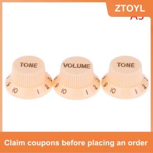 【ZTOYL】 Guitars strat knob 1-Volume 2-Tone control knobs for guitar