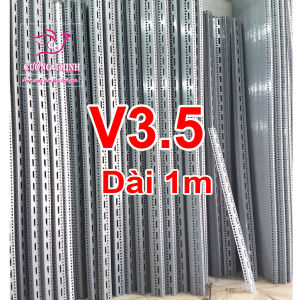Thanh sắt V lỗ V3x5 dài 80cm 1m1m21m5 lắp đặt khung sắt kệ V lỗ..
