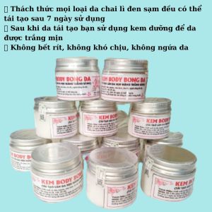 HOÀN TIỀN 15% - (Tặng kèm tăm trắng thảo dược) Kem body bong tái tạo 5-7 ngày nhanh mạnh giúp da nâng tone và trắng mịn đánh bay da chai lỳ đen sạm