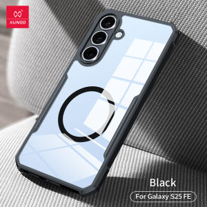 XUNDD For Samsung Galaxy S25 FE Case Shockproof Protective Phone Cover Transparent Casing With Magsafe Ring