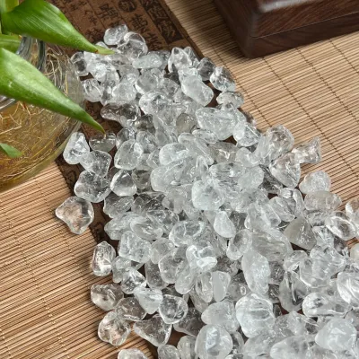 【500gram AAA HIGH GRADE】 natural clear quartz crystal gravel for cleansing水晶能量消磁石 水晶碎石 Natural Crystal Degaussing Stone