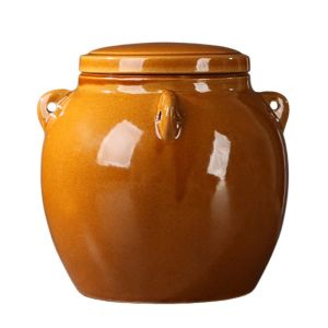 SWEET ที่ปิดสนิท โหลเซรามิกดอง จุได้มาก ฝาเซรามิก/เมสัน ภาชนะบรรจุทำปิ๊กอัพ คุณภาพสูงมาก รักษาความสดใหม่ กะหล่ำปลีดอง crock บ้านในบ้าน