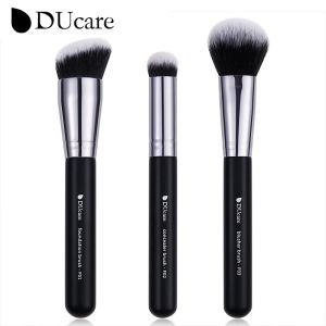 Ducare 3 cái/Bộ cọ trang điểm🐼Gấu trúc🐼Loạt nền tạo khối Kem che khuyết điểm Blusher Bronzer bàn chải mặt Kabuki lỏng cọ tán trang điểm cọ trang điểm du lịch công cụ【bài trong 24 giờ & 90 ngày Dịch vụ bảo hành】