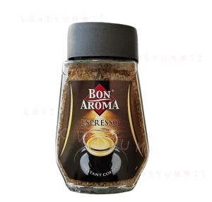 2 ขวด..Bon ราคาพิเศษ 100g..Bon Aroma กาแฟสำเร็จรูป Espresso ชนิดฟรีซดราย 100g Bon Aroma