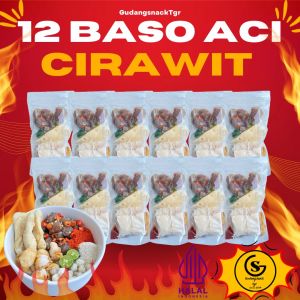 Paket Usaha Hemat 12 Bungkus Baso Cirawit Pedas Hotpot Instan Food Kaldu