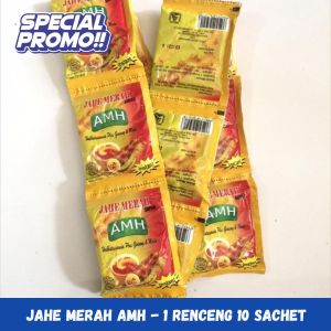 [COD] JAHE MERAH AMH - 1 RENCENG 10 SACHET - ORIGINAL