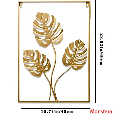 Modern Living Room Wall Decoration Metal Leaf Wall /Hiasan Dinding Besi Metal Metal Leaf Wall Art Decor