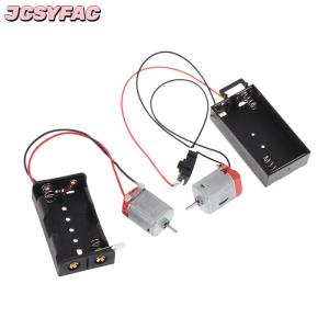 JCSYFAC 130 động cơ Kit với 2X Pin lưu trữ trường hợp và chuyển đổi 16500 rpm Mini sinh viên DIY động cơ điện tử mô hình mạch Kit