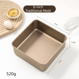 Chảo Nướng Hình Vuông Bằng Thép Cacbon Dày Tấm Nướng Bánh Kim Loại Chịu Lực Nhiều Kích Thước Tấm Phủ An Toàn Thực Phẩm Hình Chữ Nhật Sâu 2026