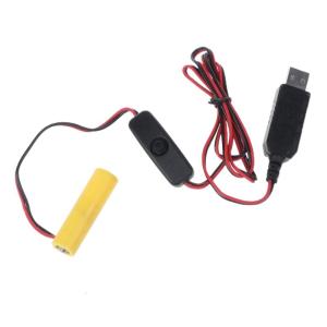 USB Power Converter for DC Boost Eliminator with Switch Replace 1 AA for LED Light Electronic Toys