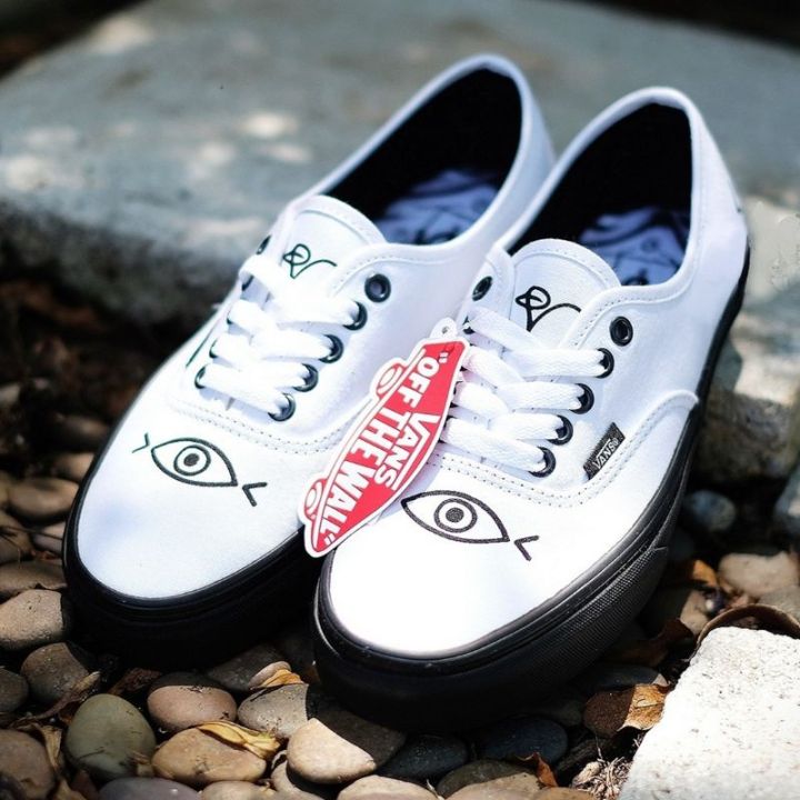 Vans Authentic Shallowtree White Black Original Lazada Lazada
