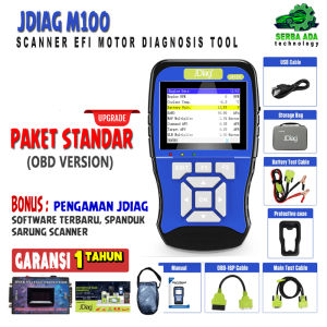 READY SCANNER DETEKSI KERUSAKAN MOTOR JDiag M100 Kesalahan OBDII ECU CO Motor Injeksi HONDA YAMAHA