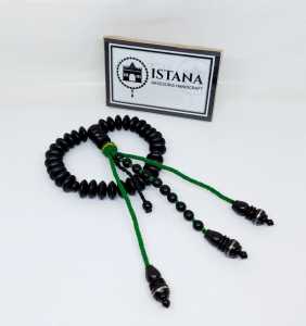 tasbih kayu galih kelor hitam 33 butir model tijani terbaru