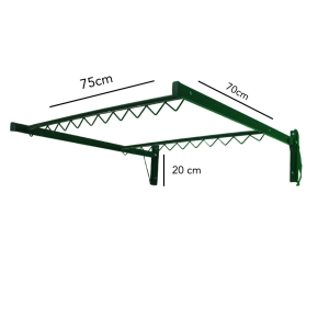 Jemuran Baju Lipat Dinding Minimalis Ukuran 75cm Kuat Dan Kokoh