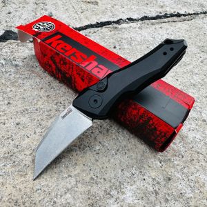 Kershaw AUTO 7350 Compact Folding Knife Aluminum Handle with Spring-Loaded Flipper - High-Quality Outdoor Survival Gear