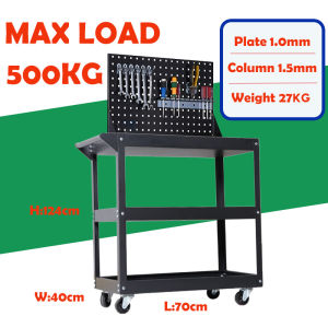 Tool Trolley Cart 3 Layer Service Trolley Heavy Duty Metal Steel Tools Shelf Storage Toolcart Layer