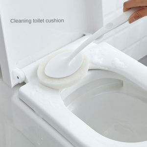Bathroom long handled sponge brush wall cleaning brush bathtub sponge brush floor tile brush sponge scrubbing pad dishwashing sink brush suitable for cleaning bathroom toilet sink/kitchen sink