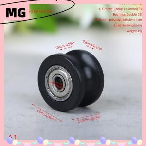 【Magical House】 [ New Hot Fashion] 1 cái U rãnh ròng rọc hướng dẫn ròng rọc lăn mang U rãnh con lăn bánh xe 5x25x16.5 mét cho lái xe Phụ kiện cơ khí