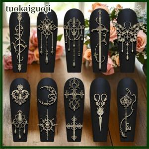 tuokaiguoji 3D Silicone Mold For Nail Art Design Bow Strawberry Baroque Pattern Manicure Templates Plates Tools Accessories