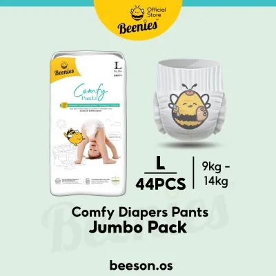 Beenies Comfy Pants JUMBO Pack Lampin Bayi Jenis Seluar / Baby Diapers Pants Pull-up M-XXXL 1 Single Pack 婴儿拉拉裤