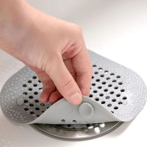 🇸🇬【SG stock】Silicone Drain Cover Sink Strainer Filter /Sink Cover /Food Strainers Sink Cover Strainer Anti-blocking Hair Catcher Hair