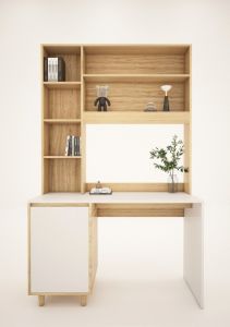 FREESHIP HCM - Bàn Học Bàn Làm Việc Liền Kệ Sách Gỗ MDF Tatana BH005 – có thiết kế theo yêu cầu