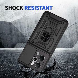 For OPPO Realme 14 14T 5G Case Slide Camera Protect Phone Case For Realme14 Realme14T Magne Ring Holder Armor Back Cover
