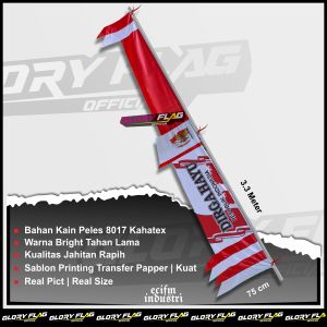 BENDERA UMBUL UMBUL FLAT DIRGAHAYU PANJANG 33 METER | BANDIR GARUDA