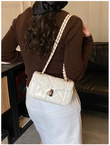 Lingge small square bag womens 2026 spring new chain bag single shoulder crossbody bag