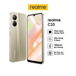 Điện thoại Realme C33 Ram 8GB/ 256GB Fullbox 2 sim chơi game mượt pin khủng 5000mah