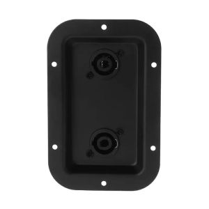 MUMU 1Pcs Portable Speaker Plate Metal 1/4" Speaker Box Terminal Cup Durable PA/DJ Speaker Cabinets for SpeakOn PA Speaker