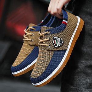 Korean Fashion Men‘s Canvas Sneakers Shoes For Men Breathable Casual Sports Running Shoes Rubber Shoes for Men 39-44