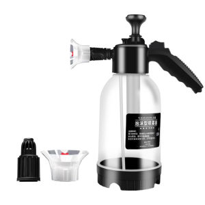 2L Hand Pump Foam Sprayer Portable Pressure Washer Foam Spray Bottle for Car Household Cleaning Tool