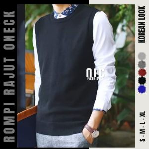 Rompi Pria Oneck Rajut Vest Gaya Korea Oddwinn / Rompi Korea Rajut Murah -NIC Fashion