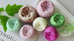 Silicone crafting khuôn mẫu nhựa khuôn mẫu nghệ thuật hình hoa hồng khuôn nghệ thuật làm khuôn mẫu cho làm bằng tay