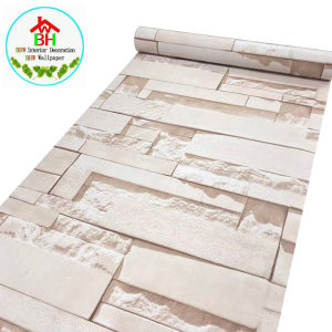 BHW wallpaper Bricks Design Waterproof PVC Wallpaper for Walls - Moisture-Resistant Easy to Clean Durable Home Decor - Ideal for Living Room Bedroom Kitchen & Bathroom - Modern Designs Peel & Stick