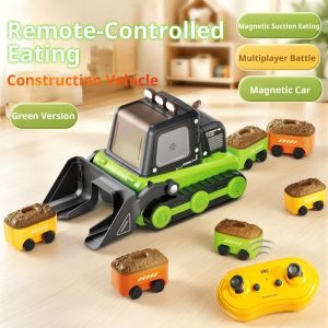 SKJK 2.4G Remote Control Remote Control Car RC Bulldozer Interactive Toy ic Car Chain ic Car ic Racing Design Construction Vehicle Party Toy