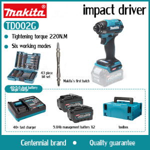 (Free replacement) Makita TD002G Cordless Electric Screwdriver drill machine full set combo18V impact screwdriver Cordless brushless screwdriver