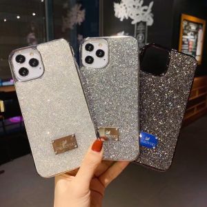 Swarovski iPhone 13 pro max Casing Bling bling 12 11 pro max xs max xr x Luxury Diamand Case Camera Protective Shockproof Soft TPU Cell Mobile Phone Case Cover Casing Shell