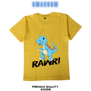 Kaos tshirt atasan anak laki laki gambar Dino usia 1-12 tahun Part 1