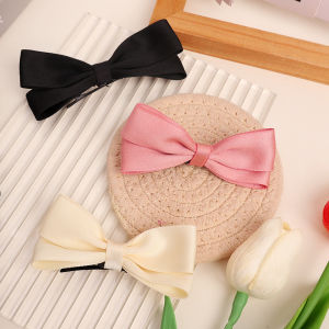 Cute Bow Small Hairclip Pink Bang Clip Small Ear Headdress Women Girls Head Clip