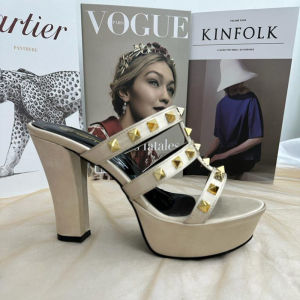 Choma Shoes-Sepatu Sendal High Heels 10cm Hak Tebal