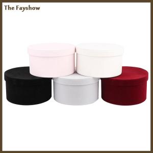 [The Fayshow] 1 cái vòng Flannelette Hộp Hoa florist Quà Tặng bên bao bì hộp trang trí