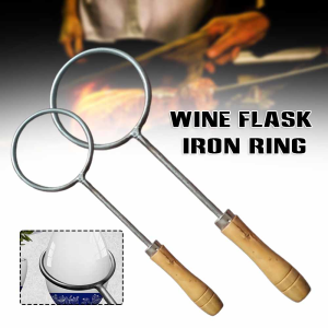 Scalding Bottle Iron Ring Wine Burning Bottle Ring Glass Bottle Cutting Tool Lightweight Cutting Glass Bottle Hard Ceremic Glass Flowerpot Heating Siderosphere Beverage Rust Proof Glass Pipe Easy to Use
