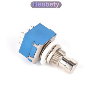 Heabety 1 hộp bàn đạp hiệu ứng guitar 3 chân 9 chân Công tắc kim loại chân đế màu xanh dương