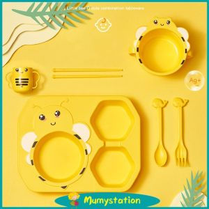 Mumystation Set Piring Makan Anak lucu / Peralatan makan anak Karakter lebah