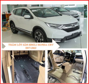 Thảm lót sàn Simili cho xe Honda CRV 2017-2022 Loại dày cao cấp Phủ kính sàn xe Chống bám bẩn.
